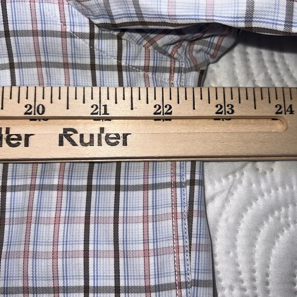 Ermenegildo Zegna Shirt Men’s Size L Plaid Button Long Sleeve 100% Cotton Italy - Picture 9 of 15